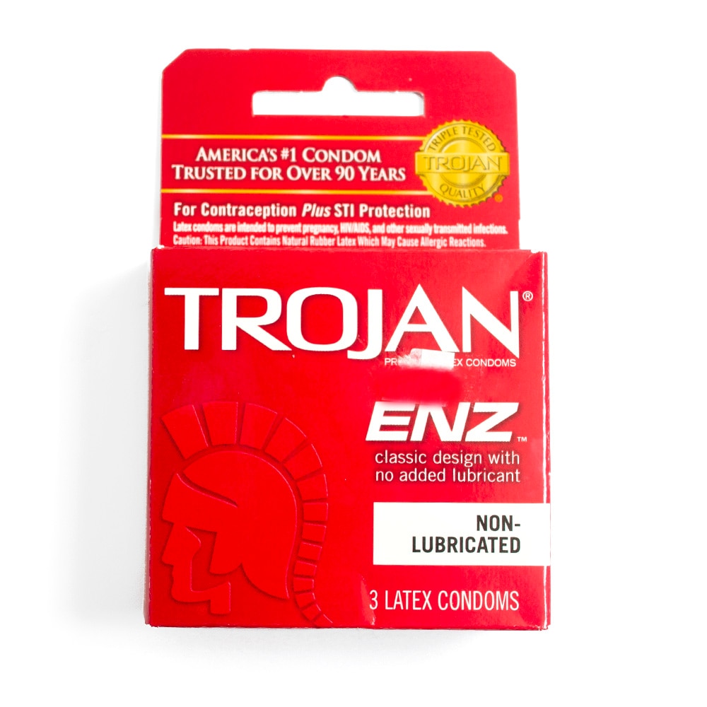 Trojan, Condom, Latex, Lubricated, 3 Count